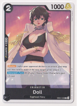 Doll single card from One Piece Trading Card Game
