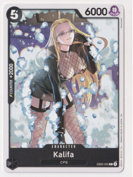 Kalifa single card from One Piece Trading Card Game