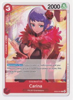 Carina single card from One Piece Trading Card Game