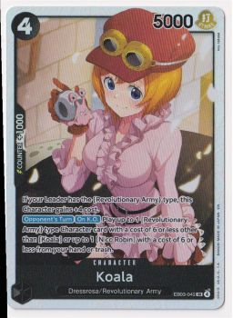 Koala single card from One Piece Trading Card Game