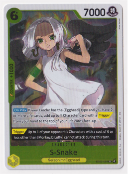 S-Snake single card from One Piece Trading Card Game