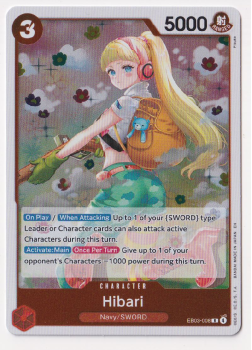 Hibari single card from One Piece Trading Card Game
