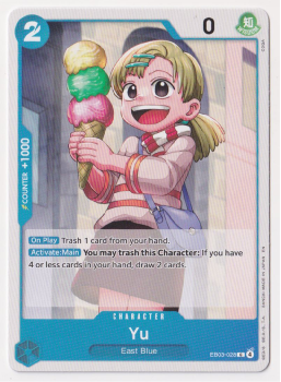 Yu single card from One Piece Trading Card Game