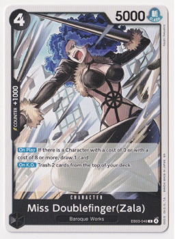 Miss Doublefinger(Zala) single card from One Piece Trading Card Game