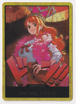 Nami (GOLD) DON!! Card single card from One Piece Trading Card Game