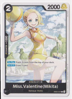 Miss.Valentine(Mikita) single card from One Piece Trading Card Game