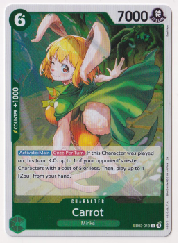 Carrot single card from One Piece Trading Card Game