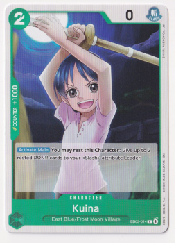 Kuina single card from One Piece Trading Card Game
