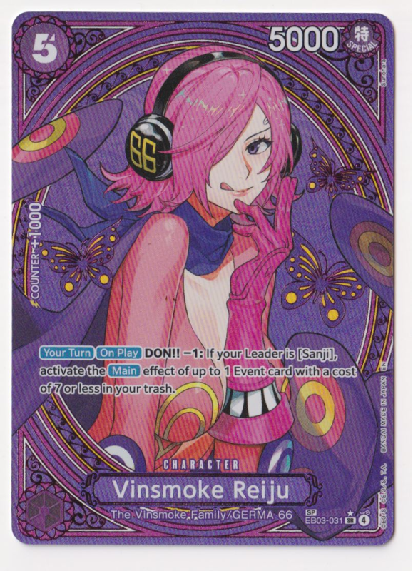 Vinsmoke Reiju (SP ALTERNATE ART) : EB03-031 EXTRA BOOSTER HEROINES EDITION - One Piece Single Card Vinsmoke Reiju (SP ALTERNATE ART) : EB03-031 EXTRA BOOSTER HEROINES EDITION - One Piece Single Card