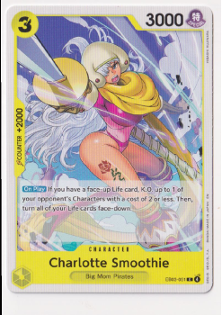 Charlotte Smoothie single card from One Piece Trading Card Game