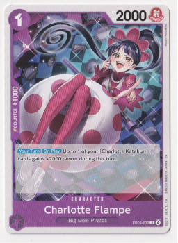 Charlotte Flampe single card from One Piece Trading Card Game