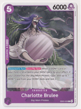 Charlotte Brulee single card from One Piece Trading Card Game