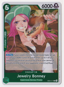 Jewelry Bonney single card from One Piece Trading Card Game
