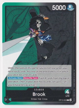 Brook single card from One Piece Trading Card Game