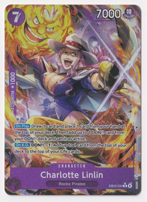 Charlotte Linlin (ALTERNATE ART) : EB03-034 EXTRA BOOSTER HEROINES EDITION - One Piece Single Card Charlotte Linlin (ALTERNATE ART) : EB03-034 EXTRA BOOSTER HEROINES EDITION - One Piece Single Card