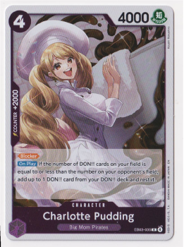 Charlotte Pudding single card from One Piece Trading Card Game