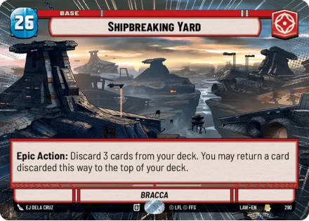 Shipbreaking Yard - Bracca (HYPERSPACE) single card from Star Wars Unlimited