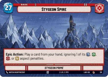 Stygeon Spire - Stygeon Prime (HYPERSPACE) single card from Star Wars Unlimited