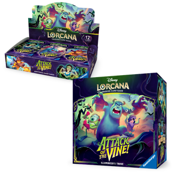 Disney Lorcana Attack of the Vine Trove and Booster Box Combo