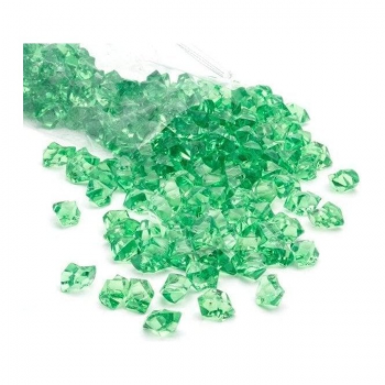 Plastic 4 Games Small Acrylic Gems (Pack of 25) - Transparent Green