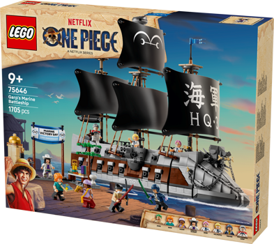 LEGO&reg; ONE PIECE Garp&rsquo;s Marine Battleship (75646)