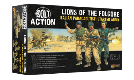 Bolt Action 3rd Edition Lions of the Folgore Italian Paracadutisti Starter Army