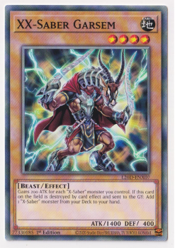 XX-Saber Garsem (Common) single card from Yu-Gi-Oh!
