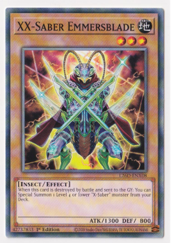 XX-Saber Emmersblade (Common) single card from Yu-Gi-Oh!