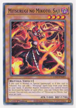 Mitsurugi no Mikoto, Saji (Common) single card from Yu-Gi-Oh!