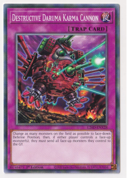 Destructive Daruma Karma Cannon (Common) single card from Yu-Gi-Oh!