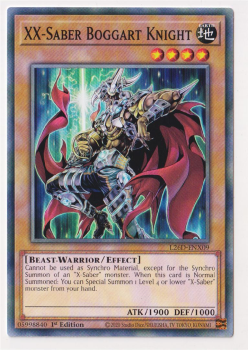 XX-Saber Boggart Knight (Common) single card from Yu-Gi-Oh!