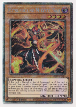 Mitsurugi no Mikoto, Saji (Starlight Rare) single card from Yu-Gi-Oh!