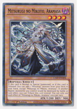 Mitsurugi no Mikoto, Aramasa (Common) single card from Yu-Gi-Oh!