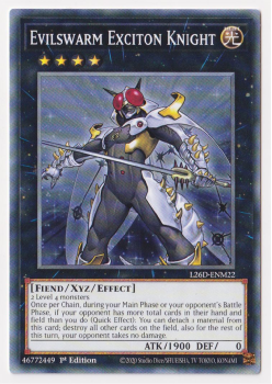 Evilswarm Exciton Knight (Common) single card from Yu-Gi-Oh!