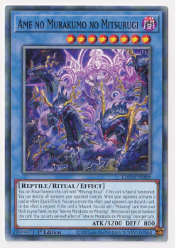 Ame no Murakumo no Mitsurugi (Common) single card from Yu-Gi-Oh!