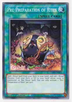 Pre-Preparation of Rites (Common) single card from Yu-Gi-Oh!