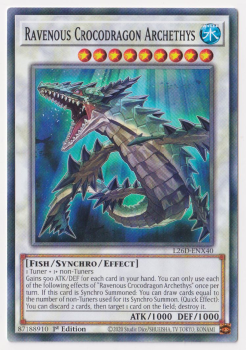 Ravenous Crocodragon Archethys (Common) single card from Yu-Gi-Oh!