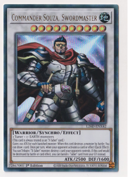Commander Souza, Swordmaster (Ultra Rare) single card from Yu-Gi-Oh!