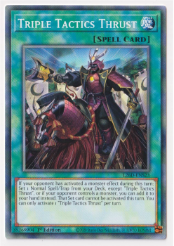 Triple Tactics Thrust (Common) single card from Yu-Gi-Oh!