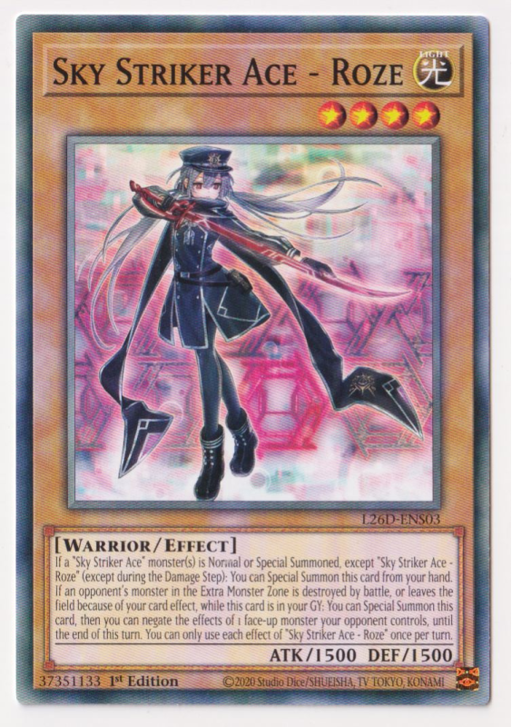 Sky Striker Ace - Roze (Common) : L26D-ENS03 - Yu-Gi-Oh! Single Card Sky Striker Ace - Roze (Common) : L26D-ENS03 - Yu-Gi-Oh! Single Card