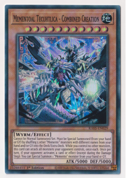 Mementoal Tecuhtlica - Combined Creation (Super Rare) single card from Yu-Gi-Oh!