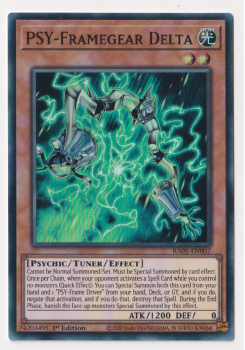 PSY-Framegear Delta (Super Rare) single card from Yu-Gi-Oh!