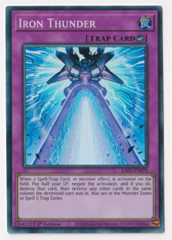 Iron Thunder (Super Rare) single card from Yu-Gi-Oh!