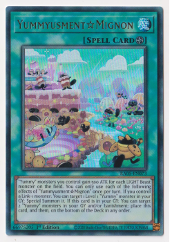 Yummyusment Mignon (Ultra Rare) single card from Yu-Gi-Oh!