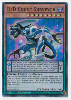 D/D Count Surveyor (Super Rare) single card from Yu-Gi-Oh!