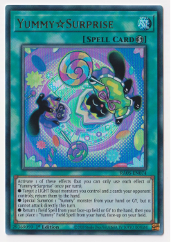 Yummy Surprise (Ultra Rare) single card from Yu-Gi-Oh!