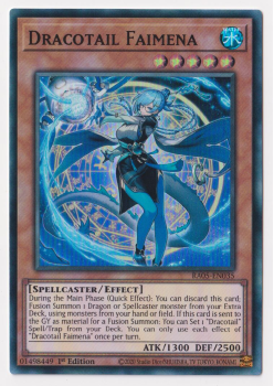 Dracotail Faimena (Super Rare) single card from Yu-Gi-Oh!