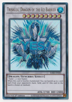 Trishula, Dragon of the Ice Barrier (Ultra Rare) single card from Yu-Gi-Oh!