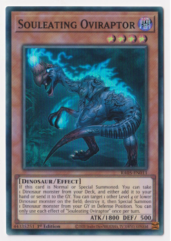 Souleating Oviraptor (Super Rare) single card from Yu-Gi-Oh!