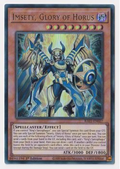 Imsety, Glory of Horus (Ultra Rare) single card from Yu-Gi-Oh!